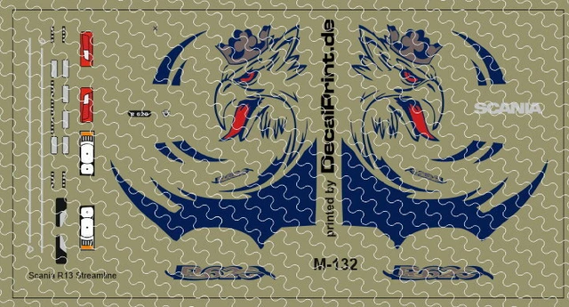 DECALS 1 SATZ Scania R13 Nr. M-132 - 1:87 /DL64 EUR 5,90 - PicClick DE