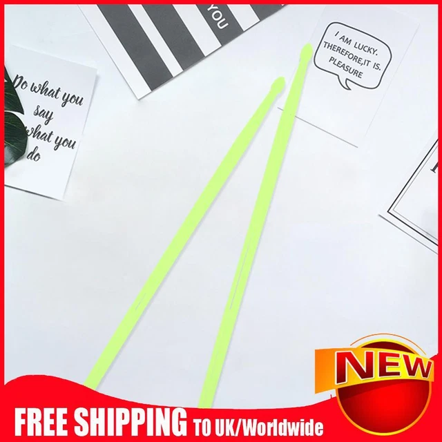 2 Pcs Nylon Fluorescent Drumsticks 4 Color Light Up Drum Sticks for Adults Kids