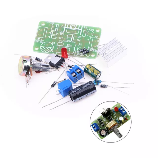 LM317 Kit d'alimentation réglable Circuit DC Circuit DIY Pièces de formati7H