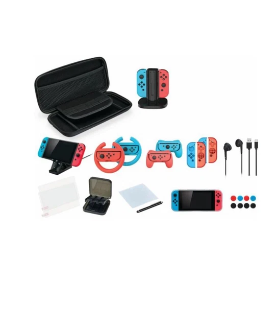 Younik Pacchetto Accessori Switch OLED, kit Accessori OLED 17 in 1 per Ragazze Include Custodia per Switch, Supporto Regolabile, Custodia Protettiva per Console Switch e J-Con (Viola Younik Pacchetto Accessori Switch OLED, kit Accessori OLED 17 in 1 per Ragazze Include Custodia per Switch, Supporto Regolabile, Custodia Protettiva per Console Switch e J-Con (Viola
