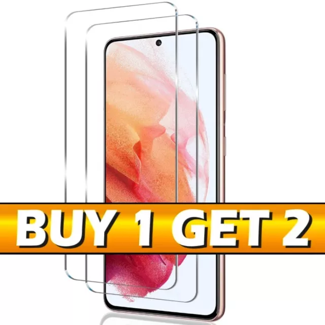 For Samsung Galaxy S21 5G Clear Gorilla Tempered Glass Screen Protector Cover