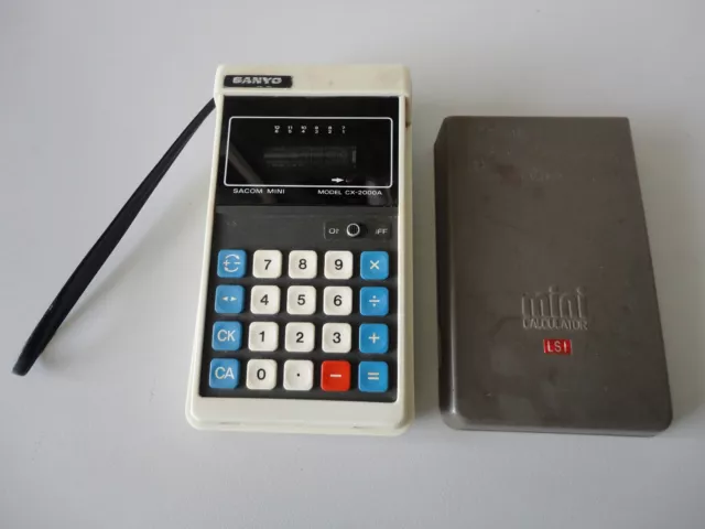 SANYO CX-2000A 6 digits CALCULATOR ~ VINTAGE ~ 1974  RARE