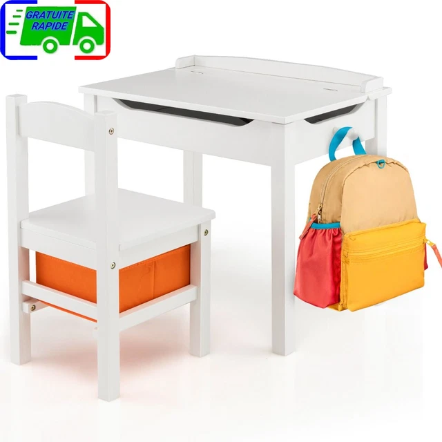 TIMBELA M012-1 Table Enfant en Bois - Table et Chaise - Salon de Jardin TIMBELA M012-1 Table Enfant en Bois - Table et Chaise - Salon de Jardin