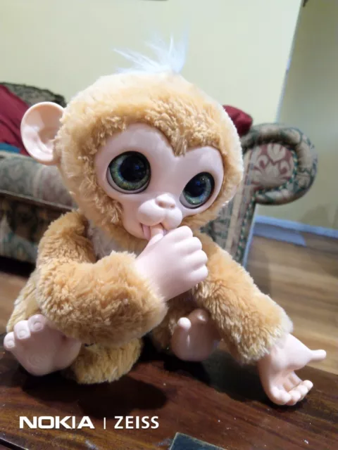 CHECK UP ZANDI FurReal Friends BABY MONKEY Interactive Pet TOY Fur Real Hasbro