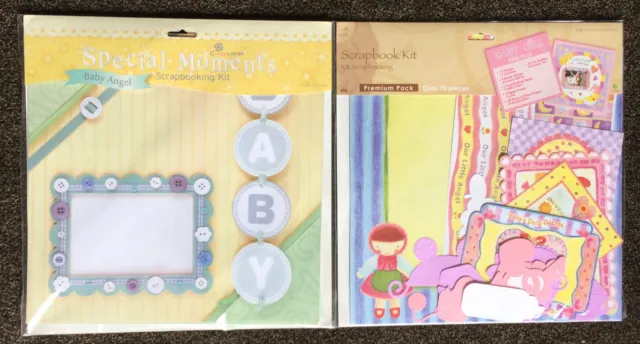 BNIP Set de 2 - Kit de libro de recortes para bebé niña - Incluye 70 y más piezas