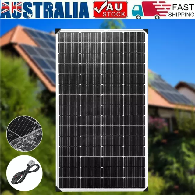 12V 180W Solar Panel Kit Mono Fixed Caravan Camping Power Battery Charging