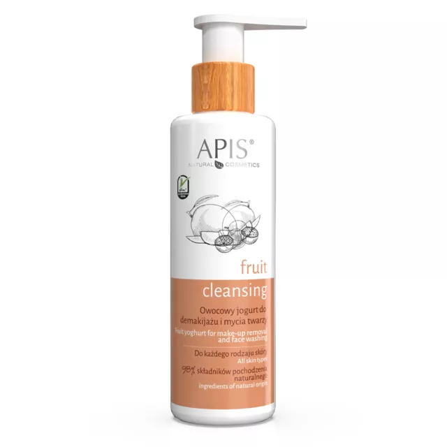 APIS Fruit Cleansing - Fruchtjoghurt für Gesicht und Augen-Makeup 150 ml