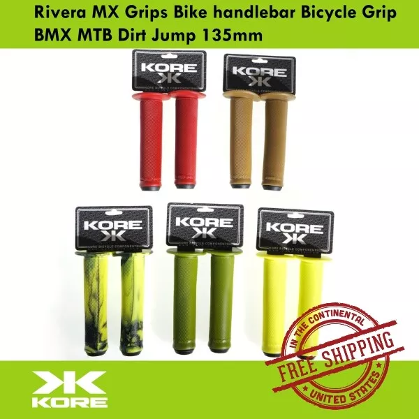Kore Rivera MX Grips Bike handlebar Bicycle Grip BMX MTB Dirt Jump 135mm