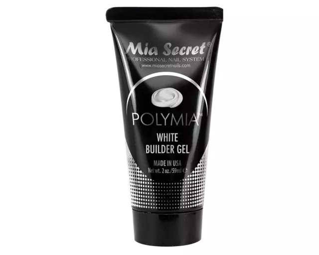 Mia Secret POLYMIA BUILDER GEL 2OZ/59ML - WHITE (POLY-W)