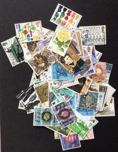 GB STAMPS 100+ Commemoratives 1970'S, All Different, Off Paper V.g.u ...