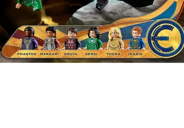 Lego Lotto 6 Minifig Eternal Marvel Kg, Nuovo Da Part_Out   Originale