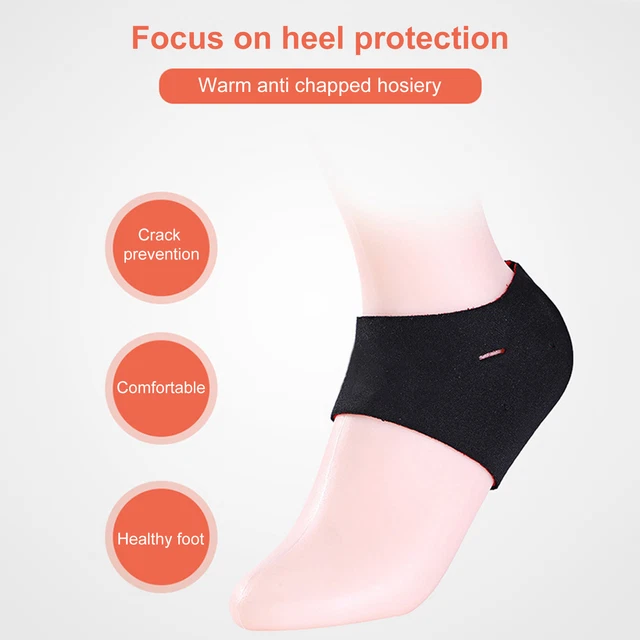 2 piezas Protector de tacones agrietados Reduce Diseño de Impresión de Piel Muerta Diseño Tacón Espuela Huesa