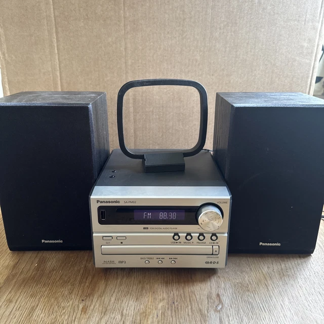 PANASONIC SA-PM02 MICRO HIFI USB CD Player & Radio MP3 No