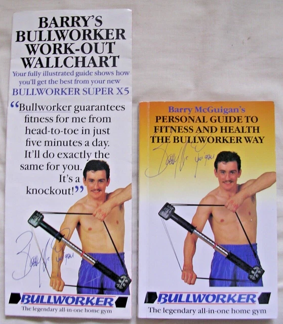 BULLWORKER X5 BOOK Barry McGuigan & Wall Chart £59.95 - PicClick UK