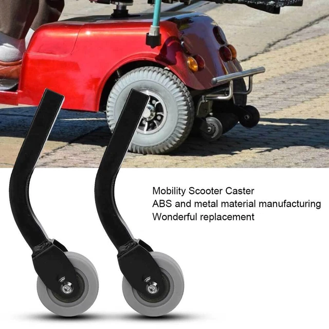 2pcs Mobility Scooter Rear Caster Universal Anti-Slip Wheels For Electric Wh Adl