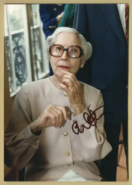 Arletty (1898-1992) - Rare photo signée en personne à Paris - Années 80