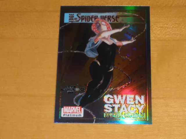 2023 Cubierta Superior Marvel Variante Cubierta Platino Arco Iris #WI10 Ghost-Spider