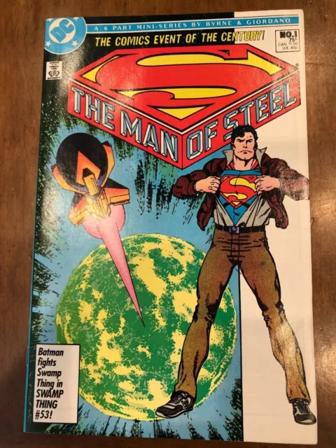 DC Comics The Man of Steel #1-6 (1986) Byrne's Superman Reboot Excellent Books