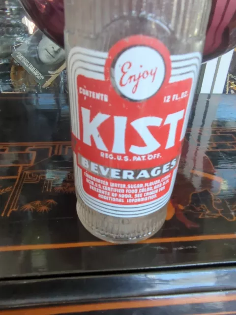 Vintage ACL KIST Beverages 12oz Soda Bottle Craft KIST Bottling  Kansas 3