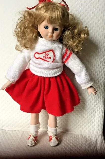 Hello Dolly Signature Series by Albert Price - Porcelain doll Cheerleader As Is
