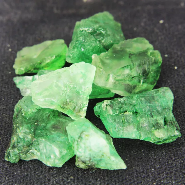 Colombia Natural Green Emerald Raw Rough Lot Certified Loose Gemstones 96.8 Ct