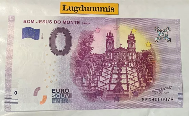 Billet 0 Euro Bom Jesus do monte 2019-1 euro souvenir touristique