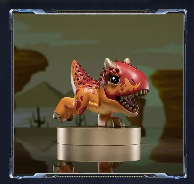 Limited Edition Pure Bronze Q version Carnotaurus Dinosaur statue kids gifts