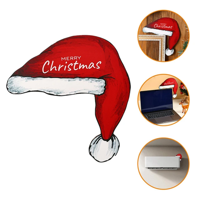 Weihnachts-Türrahmen mit Weihnachtsmannmütze, dekorative