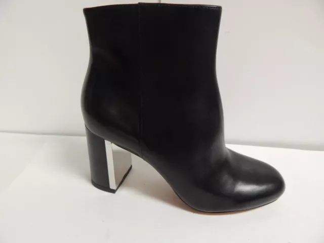 Michael Kors Vivi Leather Ankle Boot 5.5 M Black  New w/Box 3