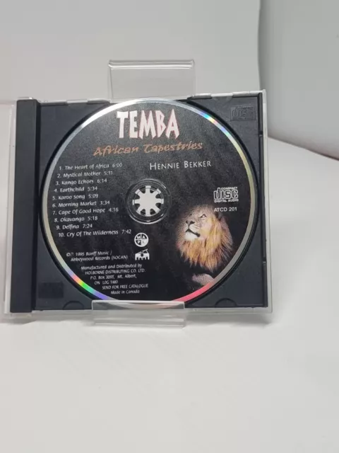 Temba: African Tapestries by Hennie Bekker (CD, 1998) DISC ONLY