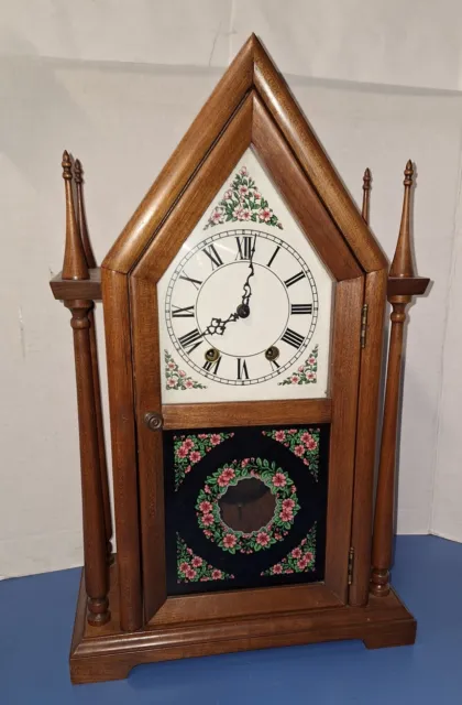 Fine Vintage Jauch German Steeple 8-Day Westminster Chime Mantle Clock Working