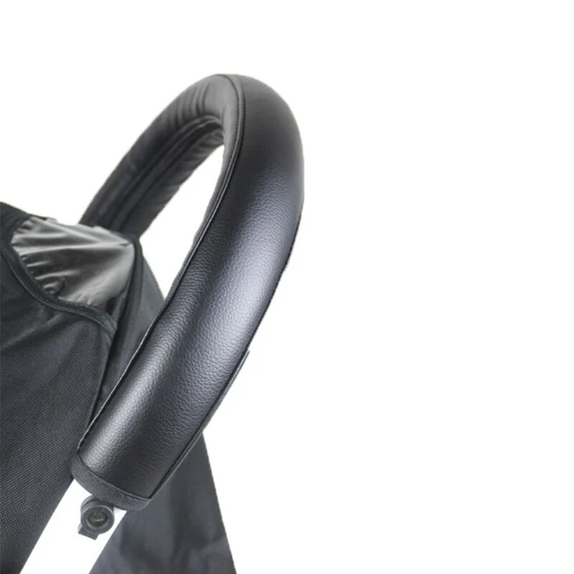 Cubierta protectora de cuero PU con mango Pram manga reposabrazos para cochecito Accesso