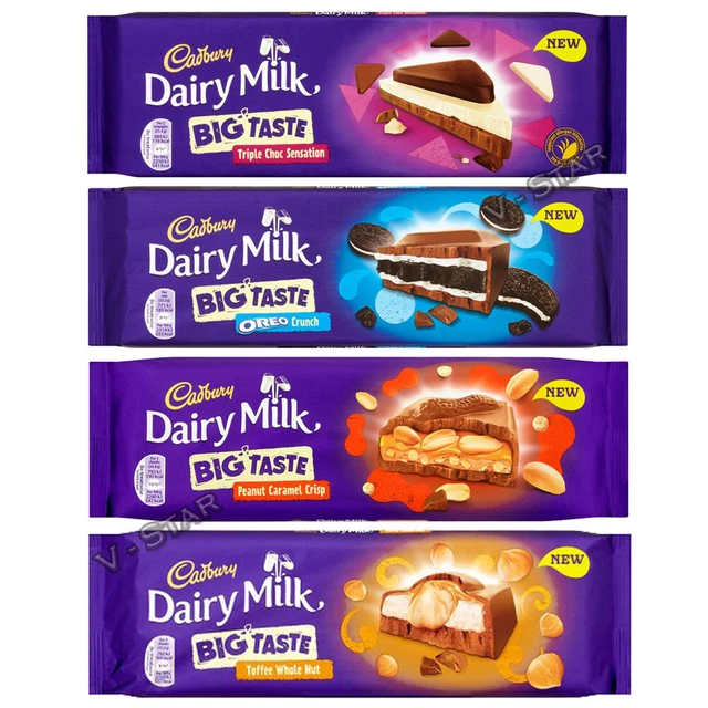 CADBURY DAIRY MILK Big Taste Chocolate Bars Oreo / Triple / Toffee