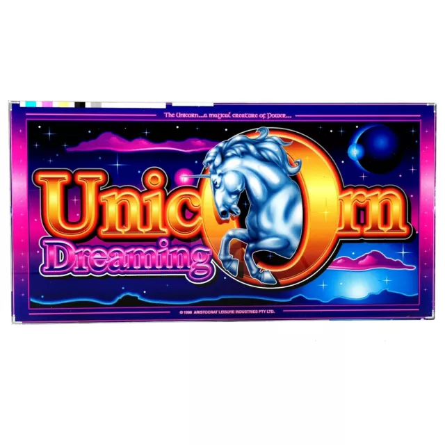 Unicorn Dreaming Aristocrat Poker Pokies Gaming Machine Advertising Artwork