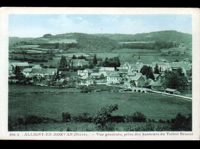 ALLIGNY-en-MORVAN (58) VILLAS , PONT à LAVOIR vu du TERROT BRENOT