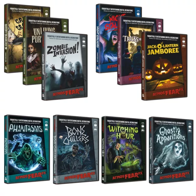 AtmosFear® Halloween DVD's - Ghostly Apparitions, Phantasms and 7 other Titles