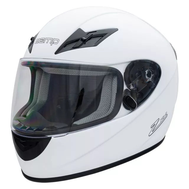 Zamp Helmet H759001L; FS-9 Large Full Face White Snell M2020D & DOT Approved