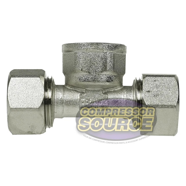 Rapidair Maxline 1/2" Reducing Tee 1/2" Female NPT Inlet 1/2" x 1/2" M8019