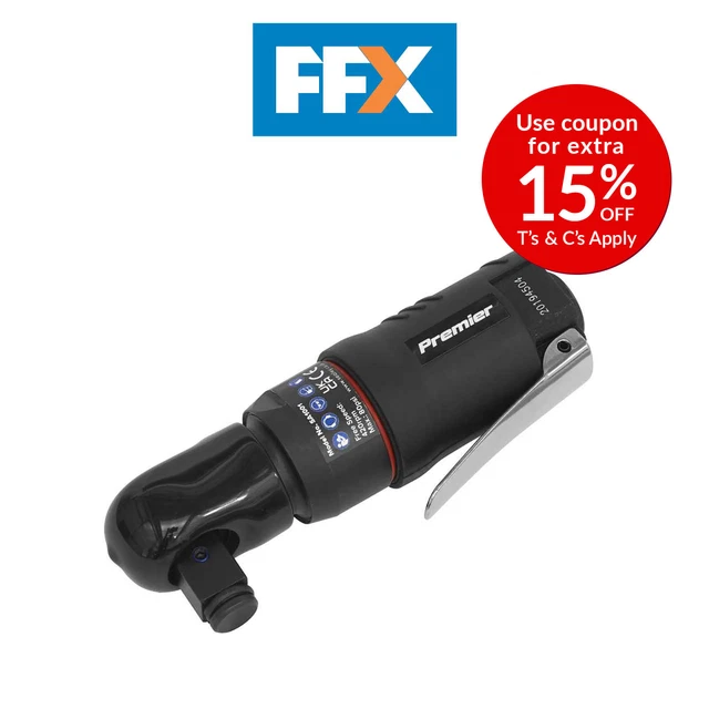 Sealey SA1001 2-in-1 Mini Air Ratchet Wrench 1/4In/1/2InSq Drive