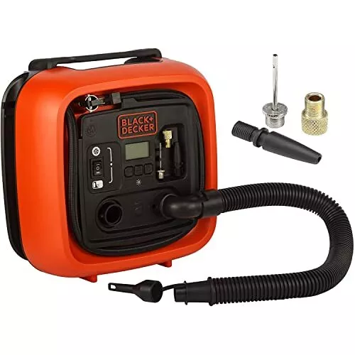 BLACK & DECKER ASI400-XJ Compressore Portatile Compatto Senza Serbatoio ad Alime