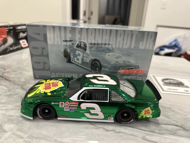 Autographed 2023 Dale Earnhardt Jr. #3 Sun Drop Racing 1/64 Diecast Car - North Wilkesboro Raced Version With COA
