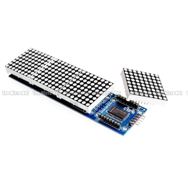 LED Display MAX7219 8x32 Punktmatrix GRÜN für Arduino Himbeere ESP32 3