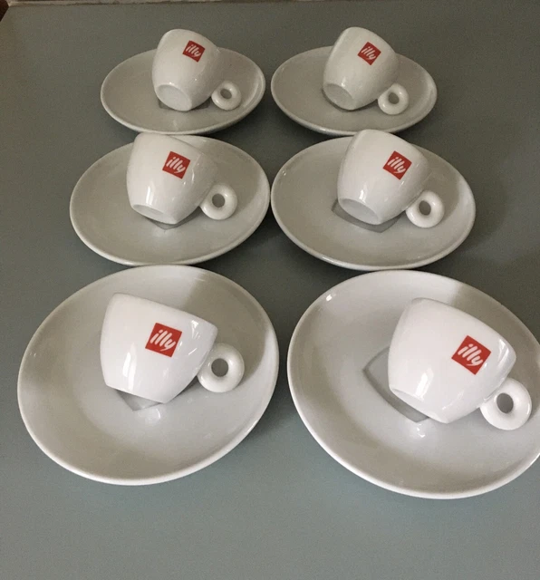 ILLY Collection 6 Tasses Et Sous-Tasses Café Expresso Neuf