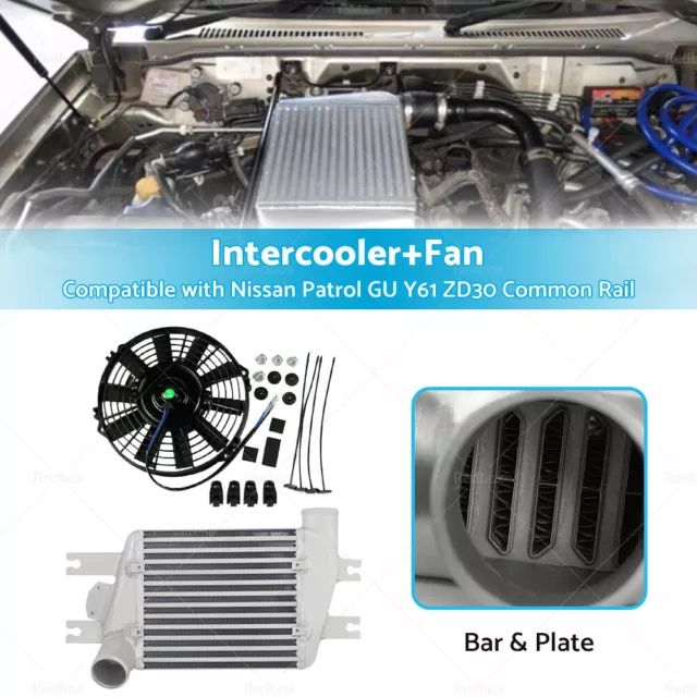 Top Mount Intercooler Kit Suitable For Nissan Patrol GU Y61 ZD30 Common Rail