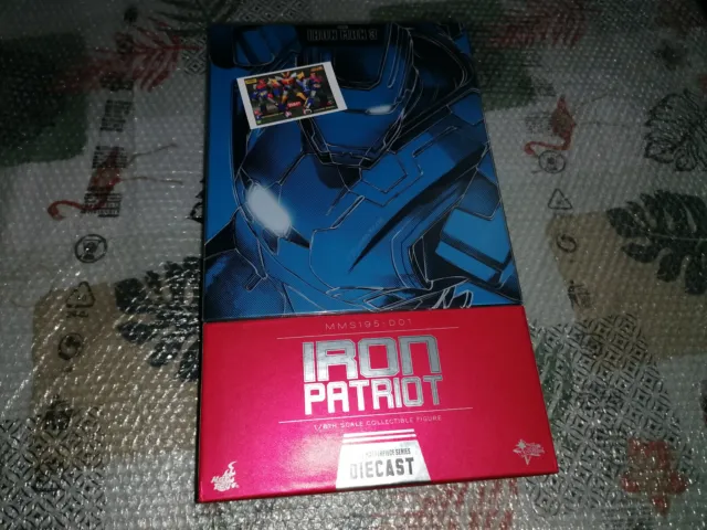 HOT TOYS Iron Man 3  Marvel Iron Patriot Iron Man 3 MMS195 Action Figure Diecast