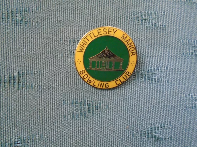 Whittlesey Manor Bowling Club - Huntingdon Enamel Bowls Pin Badge