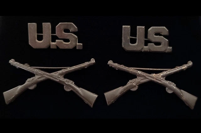 US ARMY 502ND Parachute Infantry Regiment Collar Badges Insignia Pair - Foto 7