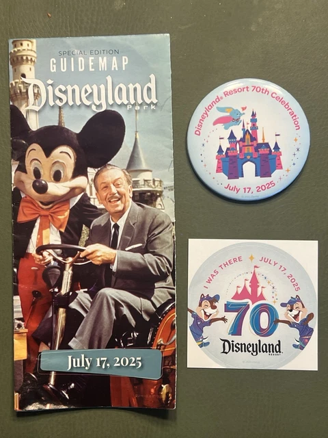 DISNEYLAND 70TH ANNIVERSARY July - Disneyland 70th Anniversary July 17th 2025 Button.webp
