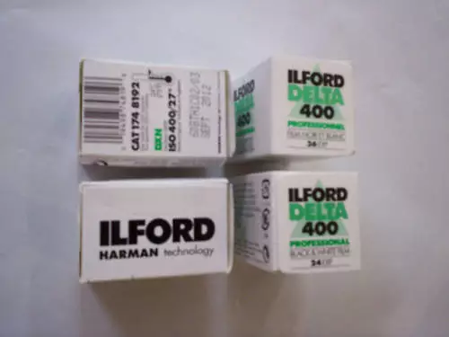 Pellicules Ilford Delta 400 asa ( iso ) 24x36 36 exp Lot de 3 Neuf stock France