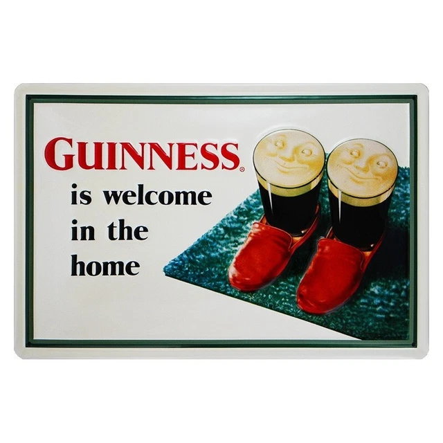Plaque Métal Publicitaire 20x30cm - GUINNESS KOALA, Bombée En Relief